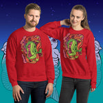 Captive Gaze. Buy this red soft and comfy crewneck sweatshirt featuring weird and original artwork from Danica Daydreams.