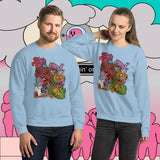 Peculiar Path. Buy this blue soft and comfy crewneck sweatshirt featuring weird and original artwork from Danica Daydreams.
