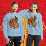 Strange Companions. Buy this light blue soft and comfy crewneck sweatshirt featuring weird and original artwork from Danica Daydreams.