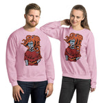 Octo Hippie. Buy this light pink soft and comfy crewneck sweatshirt featuring original artwork from Danica Daydreams.