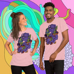 Ancient Wisdom. Buy this pink soft graphic tee shirt featuring weird and original artwork from Danica Daydreams.