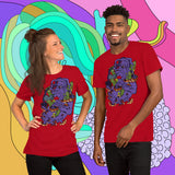 Ancient Wisdom. Buy this red soft graphic tee shirt featuring weird and original artwork from Danica Daydreams.