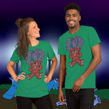 Chaotic Mind. Buy this green soft graphic tee shirt featuring weird and original artwork from Danica Daydreams.