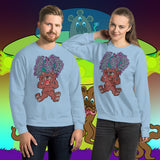 Chaotic Mind. Buy this light blue soft and comfy crewneck sweatshirt featuring weird and original artwork from Danica Daydreams.