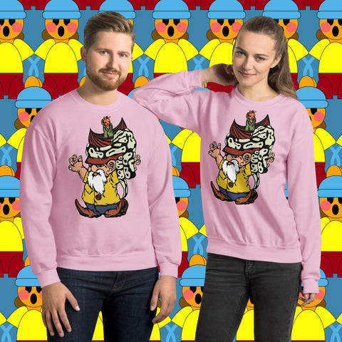 Joyful Company. Buy this light pink soft and comfy crewneck sweatshirt featuring original artwork from Danica Daydreams.