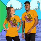 Lazy River. Buy this gold soft graphic tee shirt featuring weird and original artwork from Danica Daydreams.