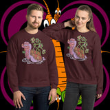 Lazy River. Buy this maroon soft and comfy crewneck sweatshirt featuring weird and original artwork from Danica Daydreams.