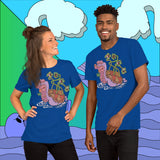 Lazy River. Buy this true royal blue soft graphic tee shirt featuring weird and original artwork from Danica Daydreams.