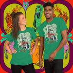 Octo Snack. Buy this green soft graphic tee shirt featuring weird and original artwork from Danica Daydreams.