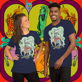 Octo Snack. Buy this navy soft graphic tee shirt featuring weird and original artwork from Danica Daydreams.