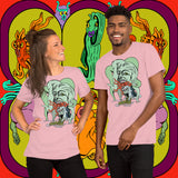 Octo Snack. Buy this pink soft graphic tee shirt featuring weird and original artwork from Danica Daydreams.